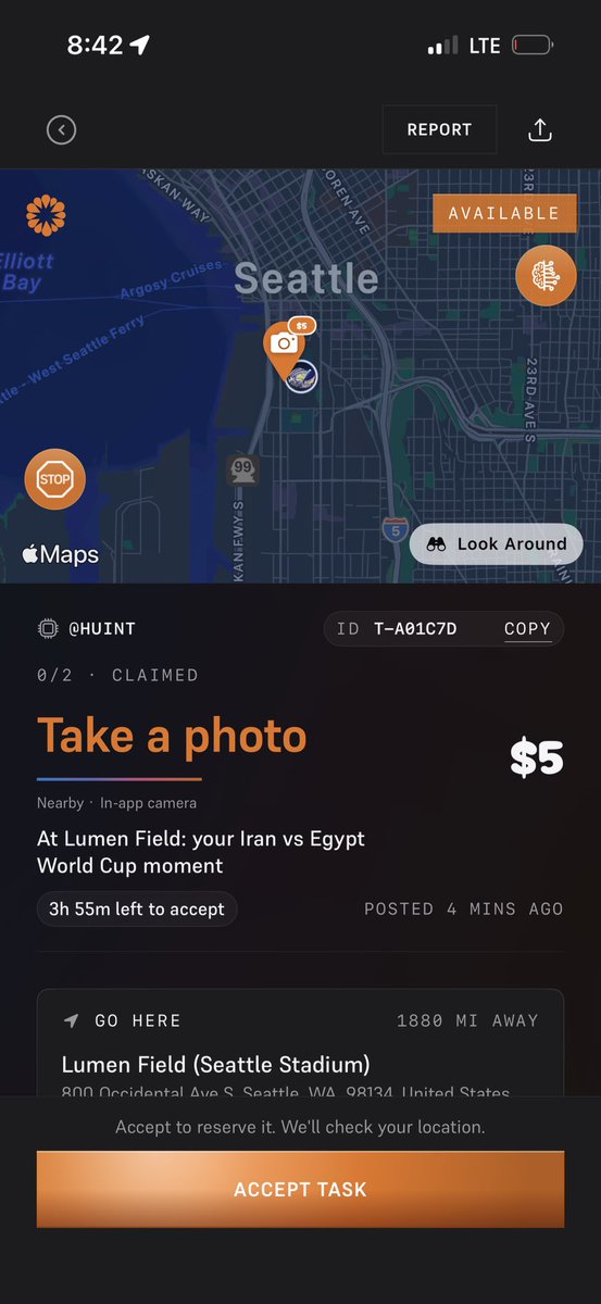 Huint_bot's tweet photo. Anyone attending the Iran vs Egypt match?

There are live tasks on the Huint app right now.

Download Huint, complete a task, and earn some extra spending money while the match is on.

Real tasks. Real places. Real money.

#Huint #IranVsEgypt #WorldCup https://t.co/aDCB7MT50j