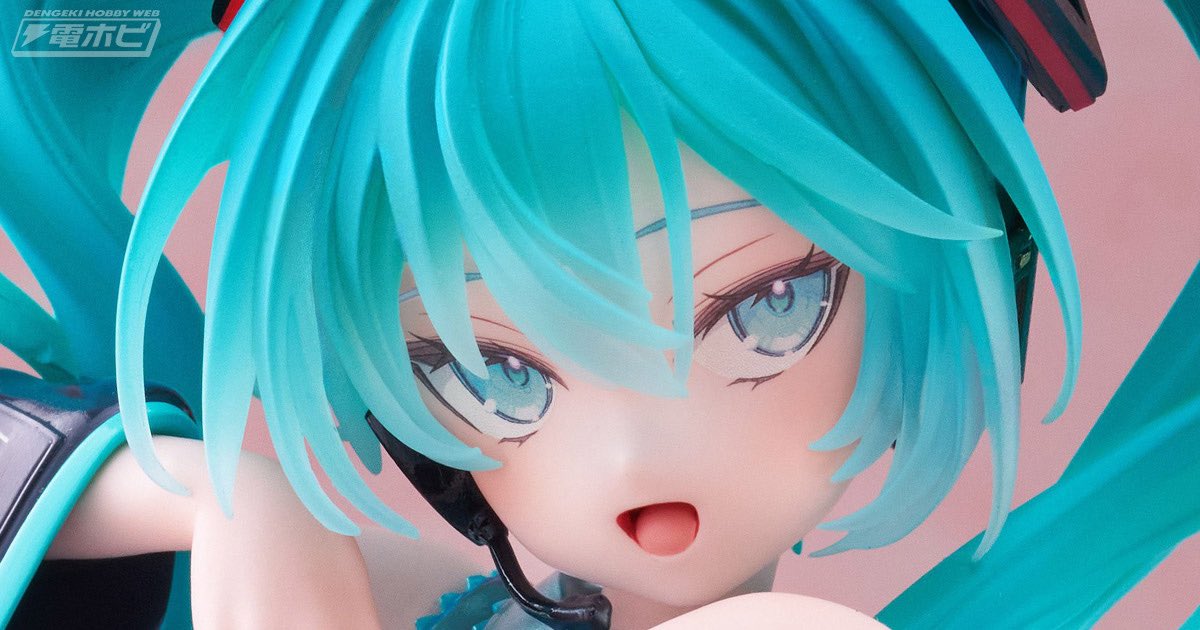 Otogi_3939's tweet photo. この最高に可愛いミクちゃんがついに来月登場する

魅惑的な上目遣い、可愛らしい逆ダブルピース、そして何より...太もものムチムチ度が凄い

これは意地でもお迎えしたくなりますね... https://t.co/mriu8vGc7J