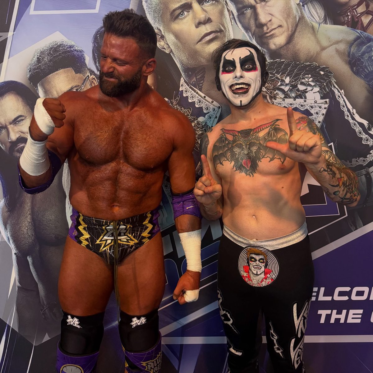 TheMattCardona's tweet photo. Am I uncursed?! Thanks @DanhausenAD ! We picked up the win tonight on #SmackDown. WOO! https://t.co/SweP4t6jJL