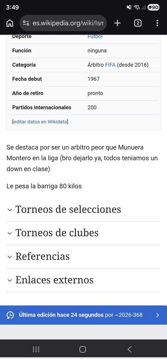 _Santibtw's tweet photo. La Wikipedia ahora mismo https://t.co/umAn1Xwgyv