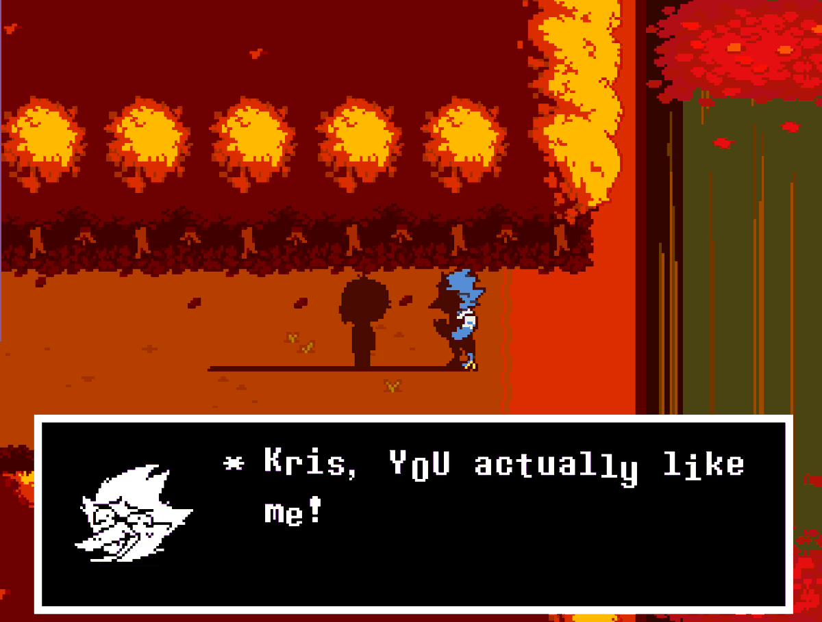 mufeet's tweet photo. Deltarune Chapter 5 spoilers‼️#deltarunespoilers

THIS CHAPTER WAS GOATED FOR US #kerdly FANS WE ATE GOOD THIS CHAPTER!! https://t.co/PW3SIVboWW