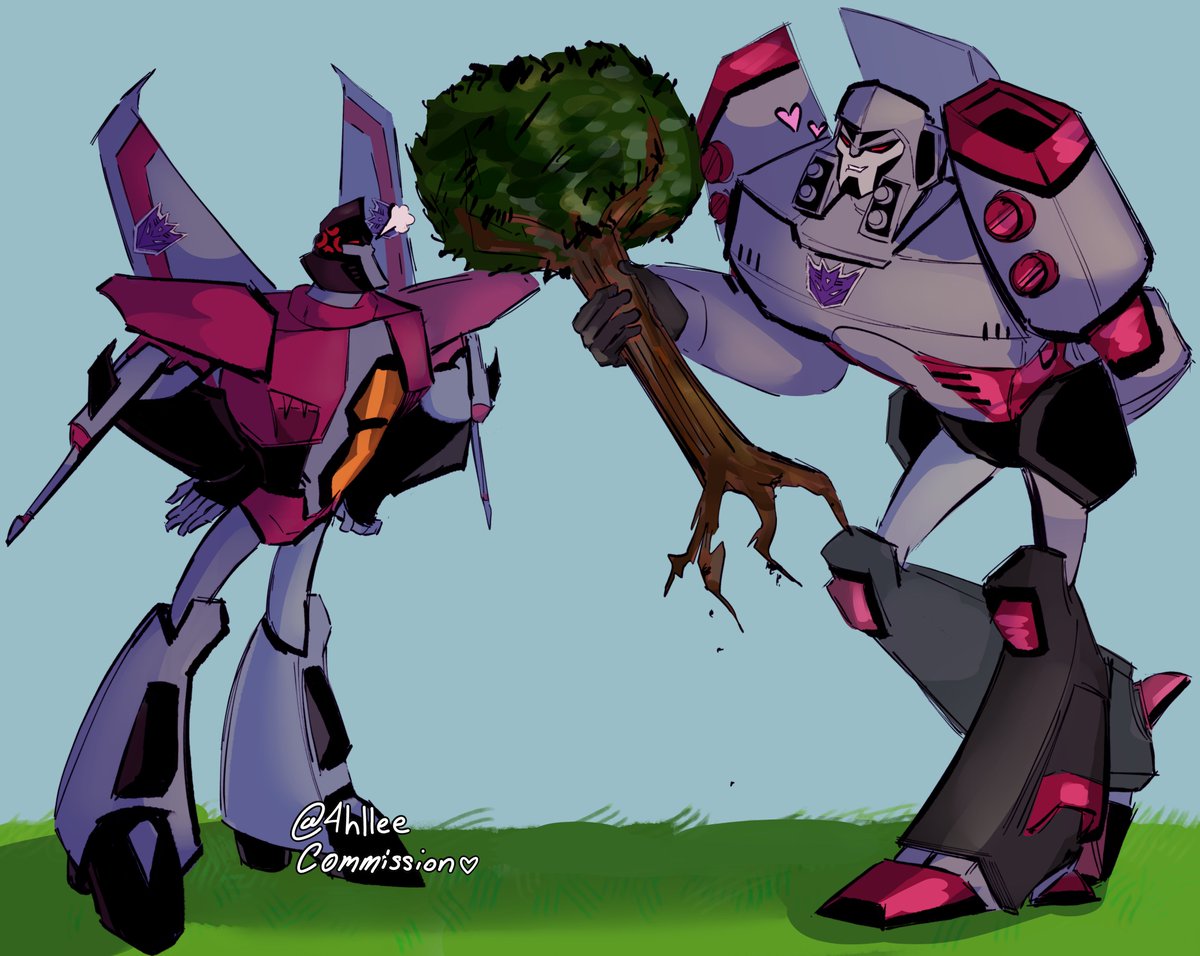 4hllee's tweet photo. #megascream comm! megatron has brought starscream a lovely bouquet 😊😊 https://t.co/HDxaYo0zDK