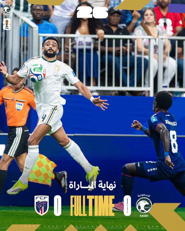 funwes021's tweet photo. المنتخب السعودي يخرج من دور المجموعات في كأس العالم 2026 بعد تعادله السلبي مع منتخب الرأس الأخضر.

 #السعوديه_الراس_الاخضر https://t.co/QNfs9QdF4b