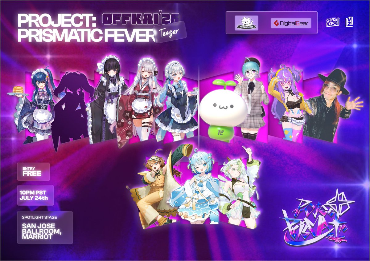 veizojp's tweet photo. ✨PROJECT: PRISMATIC FEVER✨

✦ Seventh singer revealed! @NanaAsteria ✦ 

Can you guess the last talent...? 👀

◢ STAY TUNED ◣

#PrismaFever26 #veizoffkai2026 https://t.co/GiSGbYuikz