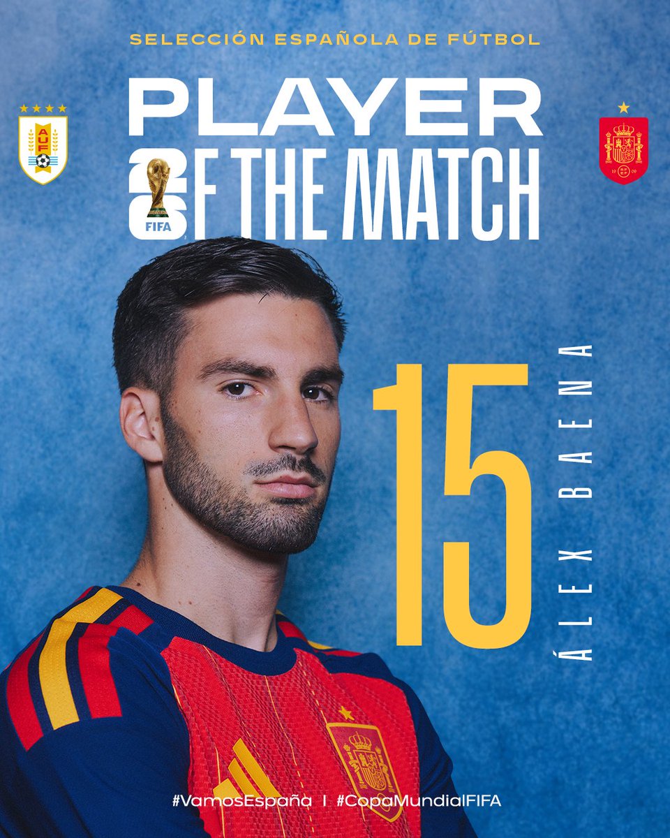 SEFutbol's tweet photo. 🥰 Cómo te lo mereces, ÁLEX.

#VamosEspaña | #CopaMundialFIFA https://t.co/VU97Bkz76m