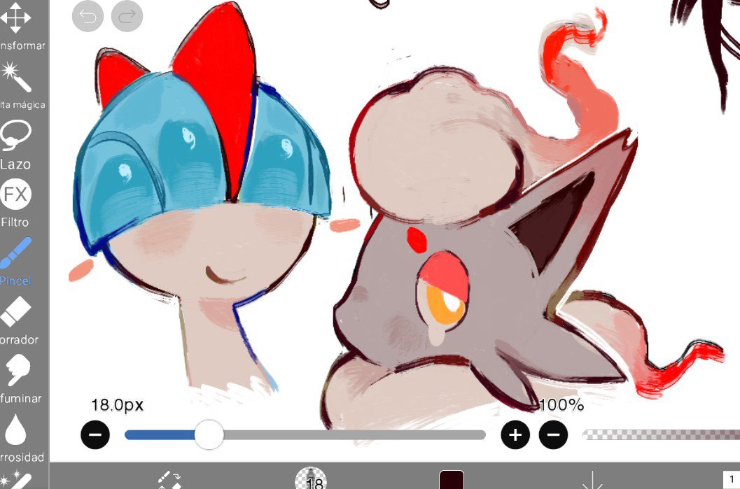 Kyumennu's tweet photo. #ralts &amp; #zorua ! :3 https://t.co/Dwd8CoB5Bt