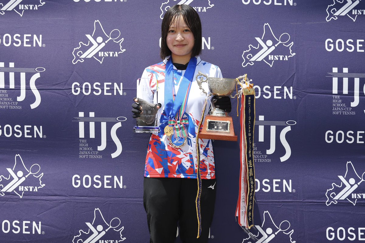 HayaOga_ST's tweet photo. 🏆ハイジャパ🏆

【女子シングルス】

第１位🥇中山萌選手(東北)
第２位🥈髙田美滴選手(英明)
第３位🥉渡邉柚月選手(豊橋中央)
第３位🥉螺良寧々選手(白鷗大足利)

#ソフトテニス #ハイジャパ https://t.co/yuFStzGMAJ