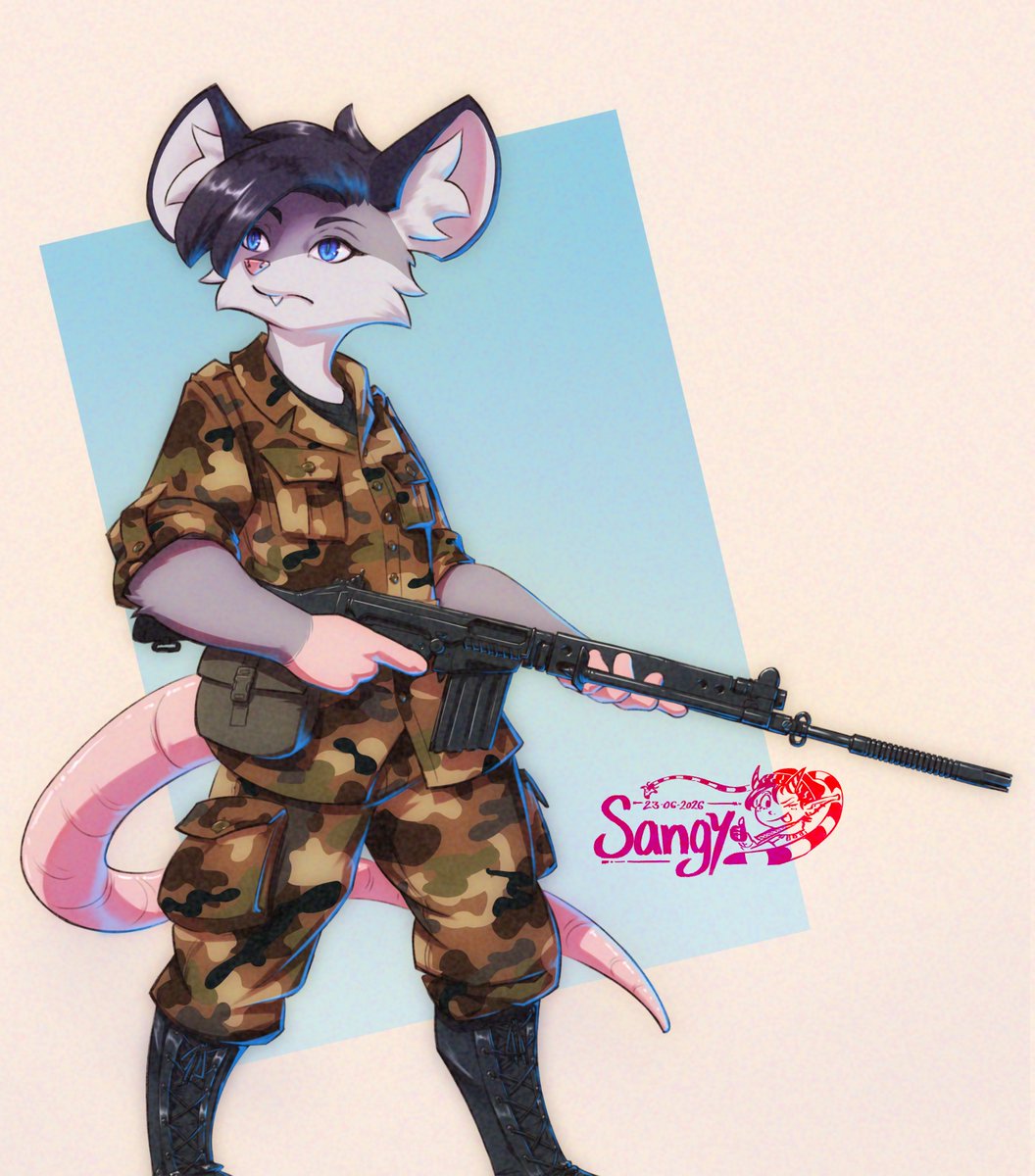 SangyAFK's tweet photo. yet more furry Arma art https://t.co/A2qVYdvzqW