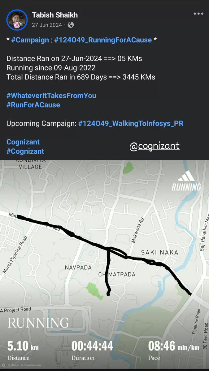TabishSk21's tweet photo. * #Campaign : #124O49_CyclingForACause *

Distance Cycled on 27-Jun-2023 ==> 10 KMs
Cycling since 17-Nov-2022 
Total Distance Cycled in 223 Days ==> 2340 KMs

#WhateverItTakesFromYou
#RideForACause 

Upcoming Campaign: #124O49_WalkingToInfosys_PR 

@AIBIreland 
#AlliedIrishBank https://t.co/GbGAt13Acu