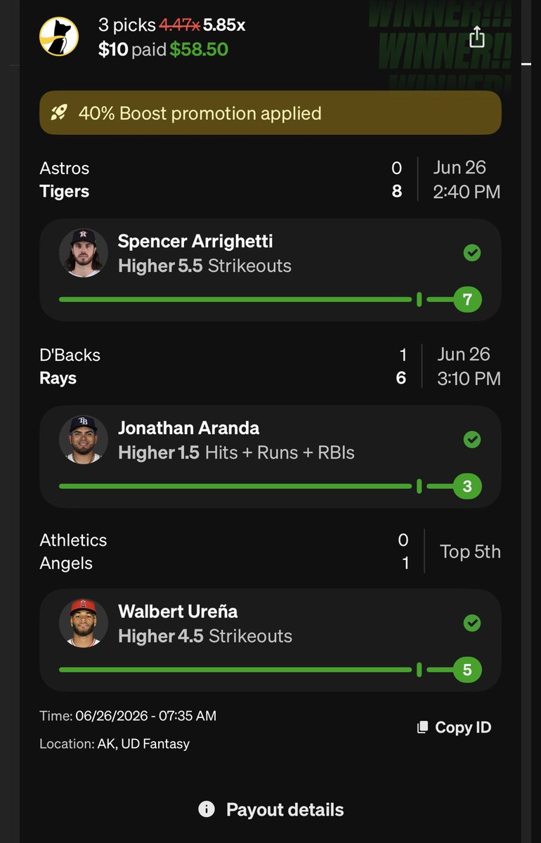 rotobuzzguy's tweet photo. The @FantasyAlarm Betting Playbook Prop Shop putting in the work!

✅💰

@mlammey08 @jimpemba777 https://t.co/wPFEsMpkkQ