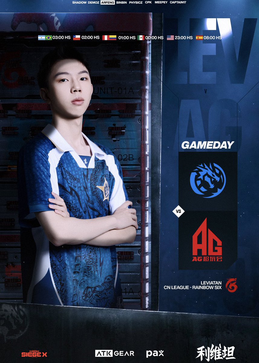 LeviatanGG's tweet photo. ¡SEGUIMOS CON LAS NOCHES DE R6!

Hoy jugamos contra All Gamers en la CNL y seguimos acumulando puntos para playoffs.

#GoLEV #Rainbow6Siege https://t.co/Fyssz4D1ze