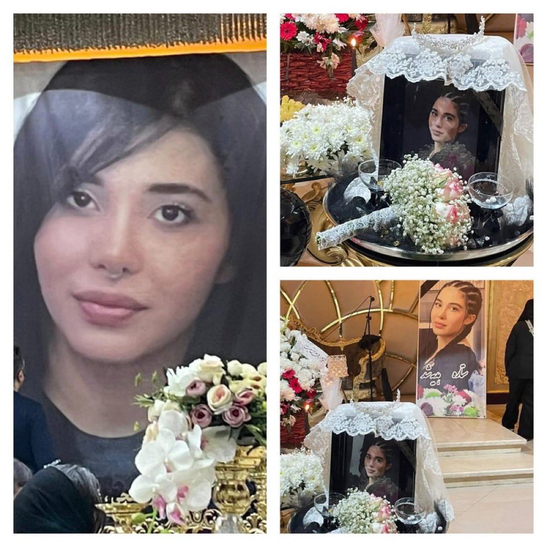 Sevenpsfv's tweet photo. Setareh Rafiei was only 19 years old.

On January 9, she chose to go into the streets to protest. 

Hours later, her family found her body in the courtyard of Al-Ghadir Hospital.

Last year, her family celebrated her birthday at home.
This year, they stood beside her grave.
#WorldCup2026 #HowWePride