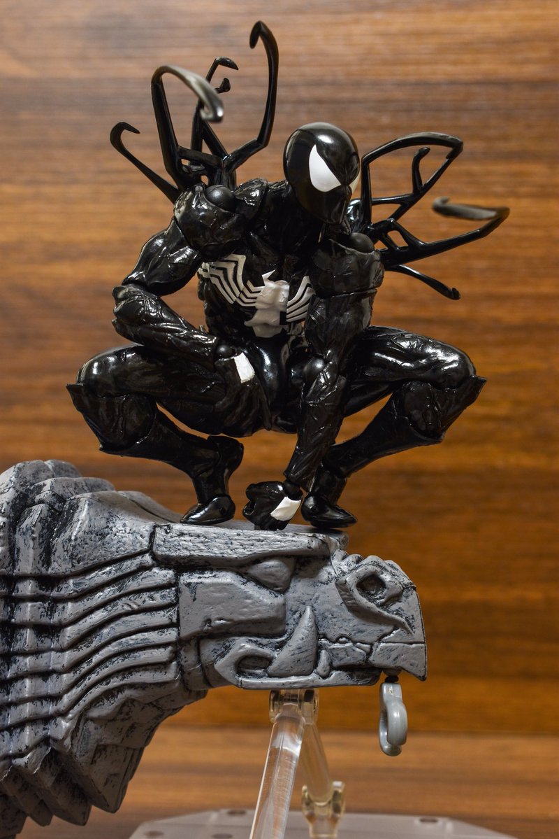 MONSTERBRAIN2's tweet photo. アメイジングヤマグチのシンビオートスパイダーマン！
これは傑作すぎる…！！！ https://t.co/OYgfuPeUp9