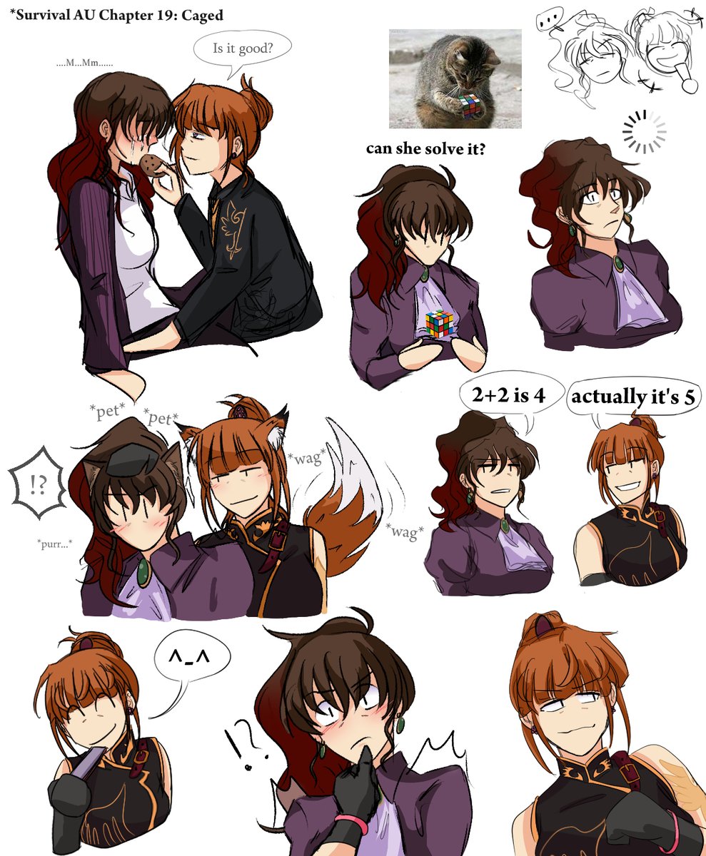 rediidraws's tweet photo. a bunch of doodles i started last year that i finally finished #evanatsu https://t.co/B78TlmczJg