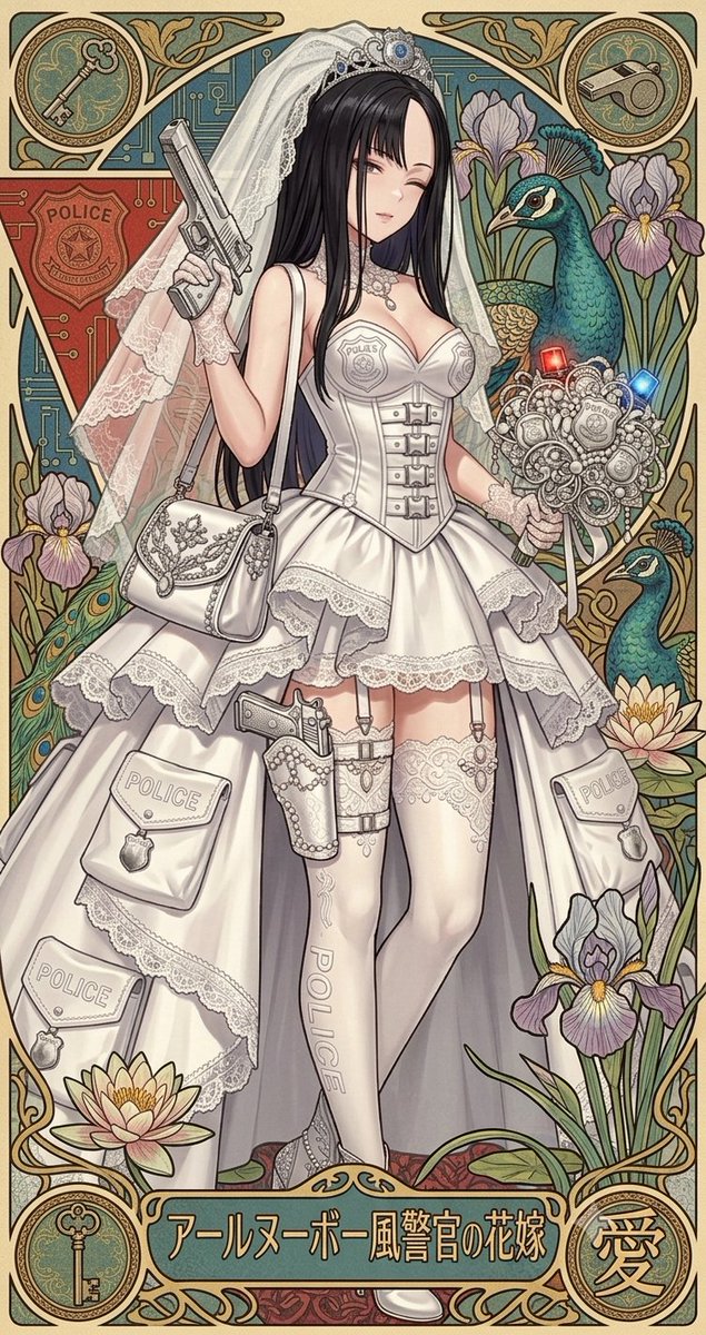 NIKKE ウンファさん ウエディングドレスver &アールヌーボー風 Google