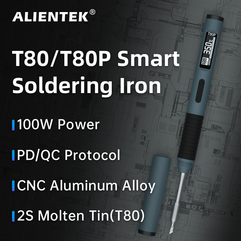 Alientek_2012's tweet photo. Four tools. One question.
T65 (65W compact)
T80 (100W fast heat)
T90 (140W power range)
TB1 (Wireless Freedom, Without Limits)
Which one fits your workflow best—and which one are you actually using now?
Reply with your pick 👇
#Alientek #electronics #soldering https://t.co/kaQsnrgoG2