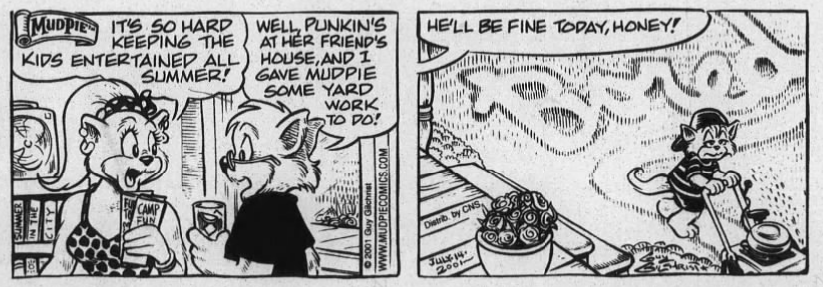 KaiserBeamz's tweet photo. It's fascinating reading this comic in the early parts of its run because you see Gilchrist really wants to be the next Charles Schulz, Walt Kelly, or Bill Watterson. Unfortunately, he has neither the chops or edge of either of those men. https://t.co/wPLeJ2pmH5