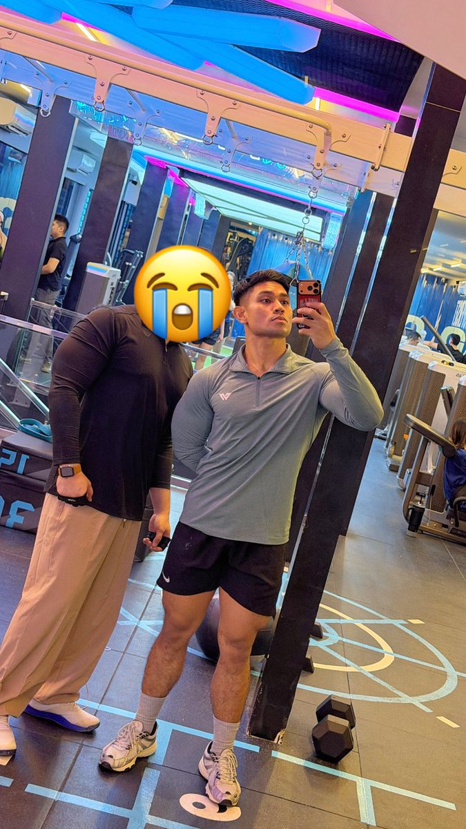 bimaadtya_1's tweet photo. Sekian purnama pengen gym date akhirnya kesampaian juga ya pak hihi https://t.co/H3eJqyN17A