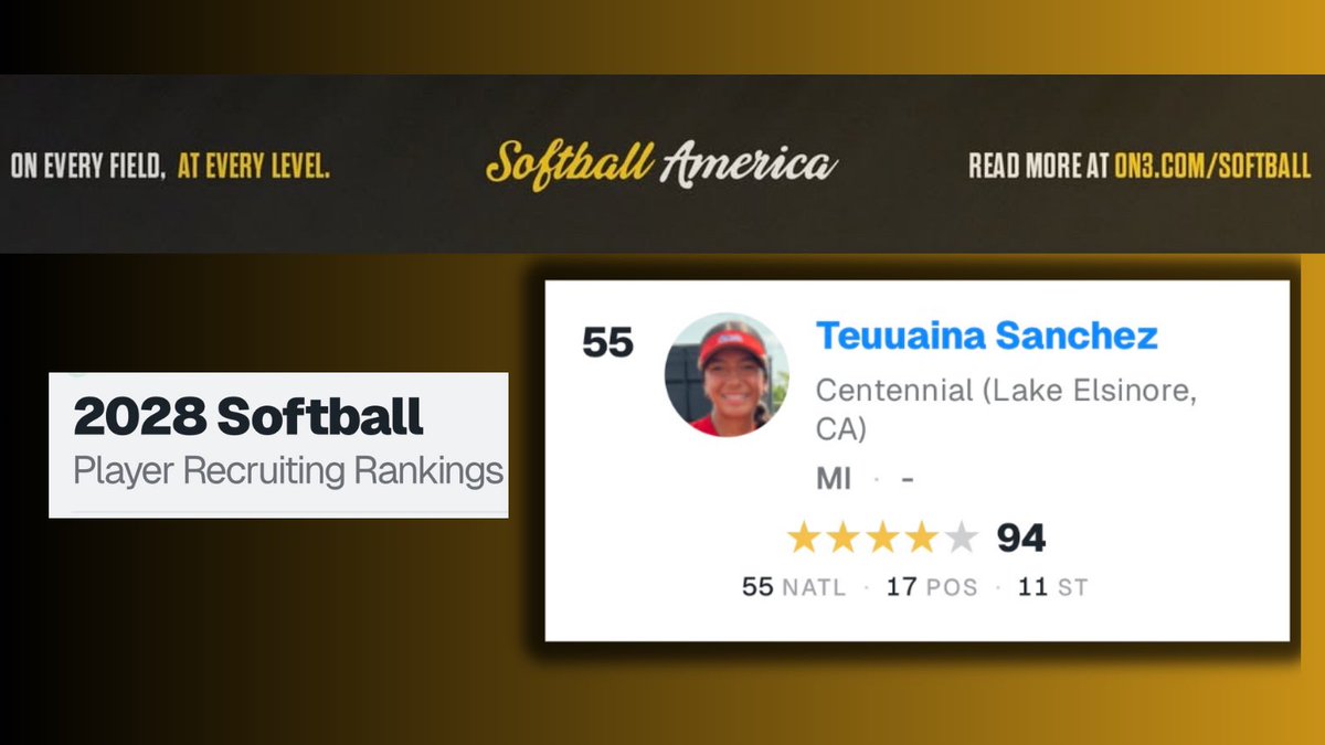 teuuaina's tweet photo. Always grateful for the opportunities! 🌺🤙🏽

#CAAllDay 

@SoftbalAmerica https://t.co/jnohEUxOai