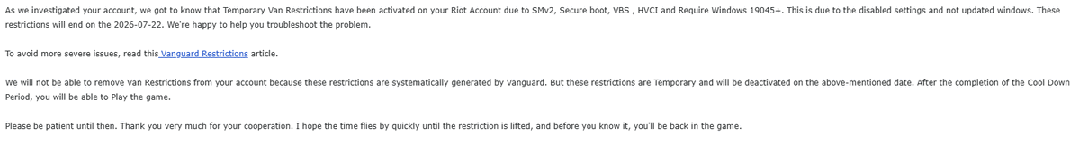 PiotrRHA's tweet photo. so valorant is telling me to just not play https://t.co/Ypm7N8Ocqg