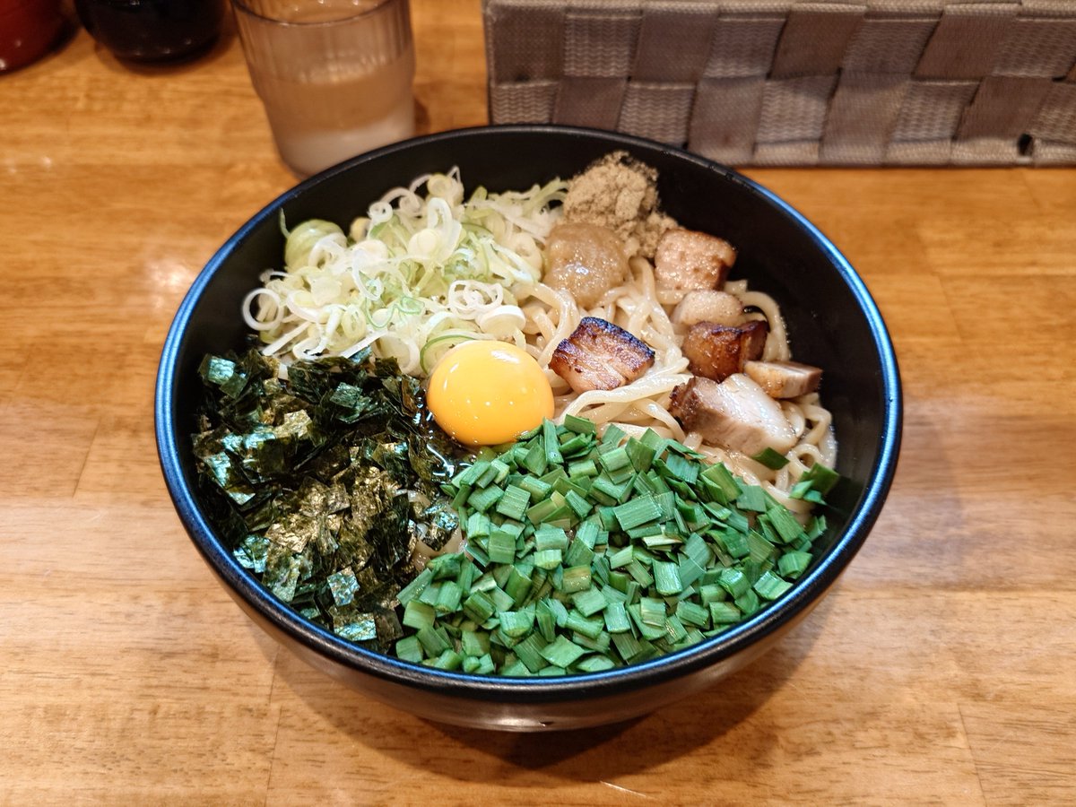 FlexaTz's tweet photo. 今日のお昼ご飯は、飛騨味噌まぜそば🍜 https://t.co/pgrMZ7kFjD