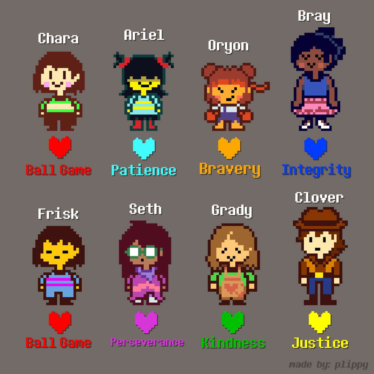 brayfruit's tweet photo. #undertale #deltarune
My fallen human designs! https://t.co/Jfi2fjL4oh