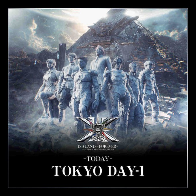 fan_club_jsoul's tweet photo. 『三代目 J SOUL BROTHERS PRESENTS 
"JSB LAND 〜FOREVER〜"』
⊹ ࣪˖ ┈ ┈TOKYO DAY 1 ┈ ┈ ˖ ࣪⊹

東京🗼ぶち上がれー‼️
台風あっち行けーーーっ‼️

✨今日も一日ご安全に✨

#JSBLAND〜FOREVER〜
#JSB3🌈 https://t.co/303i2t3EaL