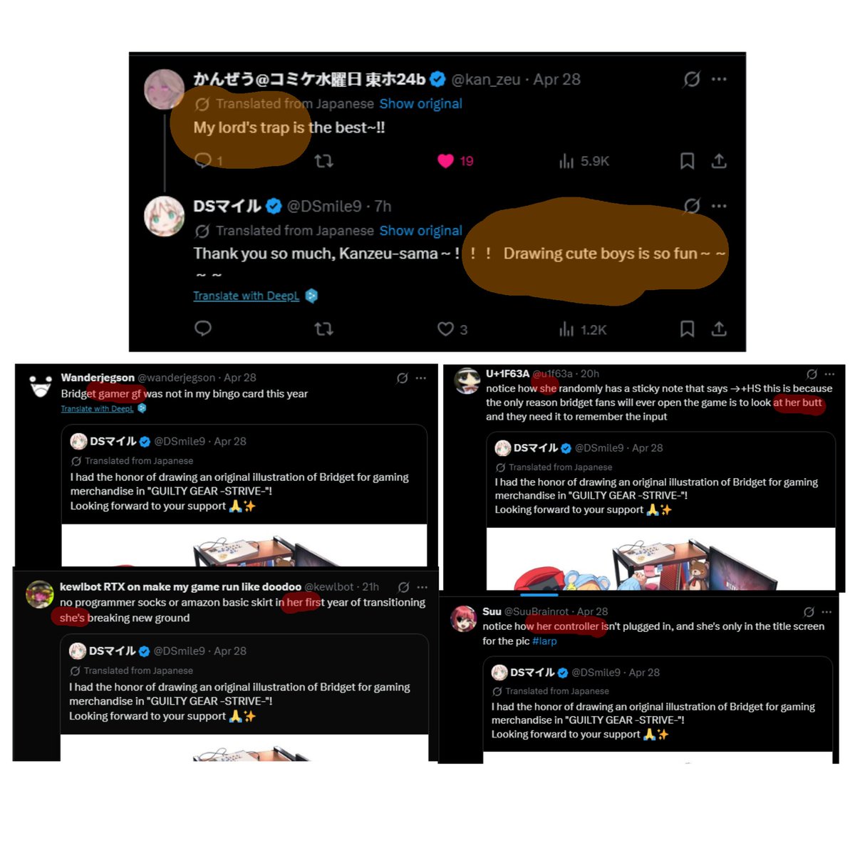 yurukuruttabesu's tweet photo. @Nerevar51532323 @CishetJax wdym

if you're referring to what i think you're referring to.. you're wrong
they erased bridget's identity as a feminine man in the western localization of strive, but he's still male in his home country https://t.co/DzOh1n5OEr