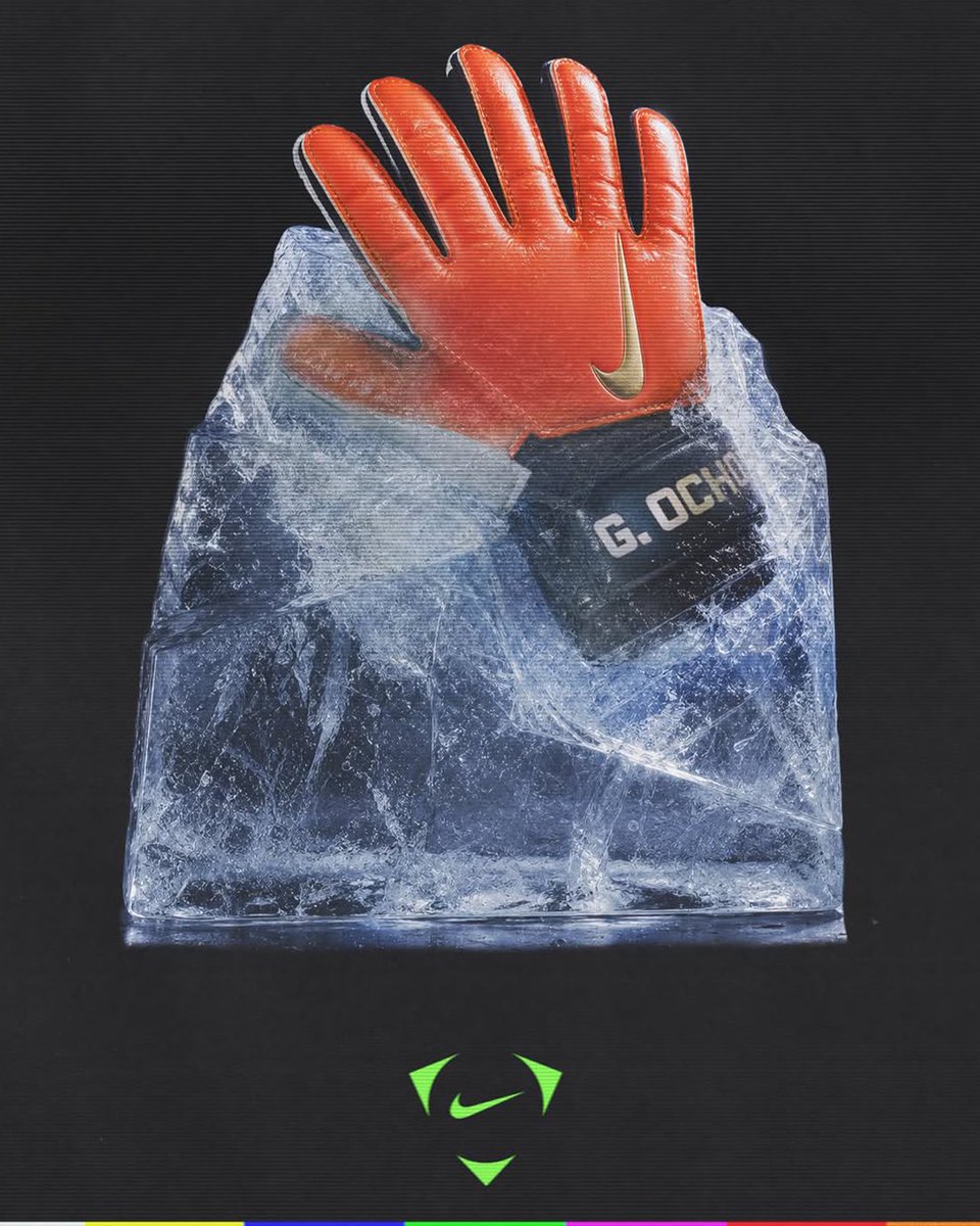 ComplexSneakers's tweet photo. Nike made a special glove to honor Guillermo Ochoa’s six World Cup appearance 

What a historic run for the legend Memo 🧤🇲🇽

Guillermo Ochoa has been a part of six consecutive World Cup appearances (2006, 2010, 2014, 2018, 2022, 2026). 

📸: @nikefootball / Getty https://t.co/TLlQJ6yVrg
