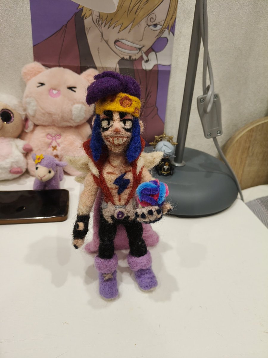 KaraRevv's tweet photo. Ziggy felting #Ziggy #brawlstats #felting #Brawlstars https://t.co/iQ5KeQ41F7