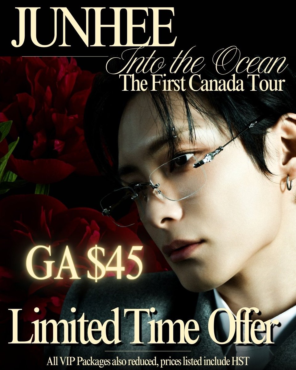 PJH_Updates's tweet photo. [📣] - oppangofficial Instagram update 

"🚨🌊 INTO THE OCEAN CANADA SUMMER SALE IS HERE! 🌊🚨

 It’s time Clovers!!!! 💙 
For a limited time, we’re making it even easier to experience JUNHEE’S first Canadian solo tour!!! 

Were you debating how to drag your bestie to this show? Well… That’s RIGHT!!! This is not a drill! 

✨ General Admission prices have been reduced! ✨ 

VIP Packages are now C$20 OFF!

⏰ Sale begins TONIGHT at 8:00 PM LOCAL TIME for each venue! 

🎟️ Ticket links can be found in our Linktree in bio! 
🔗https://t.co/e5SAZbrQnM

Let’s fill these venues til they pop and give JUNHEE an unforgettable welcome to Canada! 🇨🇦💙 

There are moments planned throughout the tour that you won’t want to miss! 👀👀 

🍀 As a special thank you, Clovers who already purchased VIP packages before this promotion will receive a special gift at the venue as our appreciation for your early support. 

Thank you for believing in JUNHEE and supporting INTO THE OCEAN 2026 CANADA. We can’t wait to see everyone soon! 🌊💙 

All tickets include HST into pricing, there may be ticketing or additional fees"

#JUNHEE #준희 #박준희 #ジュンヒ #JUNHEETourinCANADA #IntoTheOcean