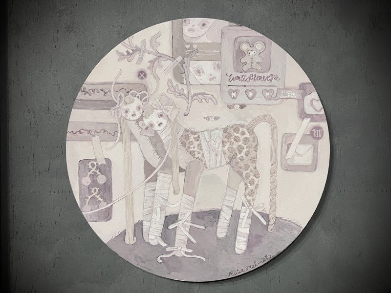 AjisaiGallery's tweet photo. RisaMehmetさん個展『 wallflower 』より展示作品をご紹介します。
RisaMehmet『誰にも教えたくない』
サイズ(mm):300×300
素材:アクリル絵具/キャンバス
制作年:2026
詳細はECサイトにてご確認いただけますと幸いです。
https://t.co/im9glPO1Ab
#gallery_hydrangea #RisaMehmet #wallflower