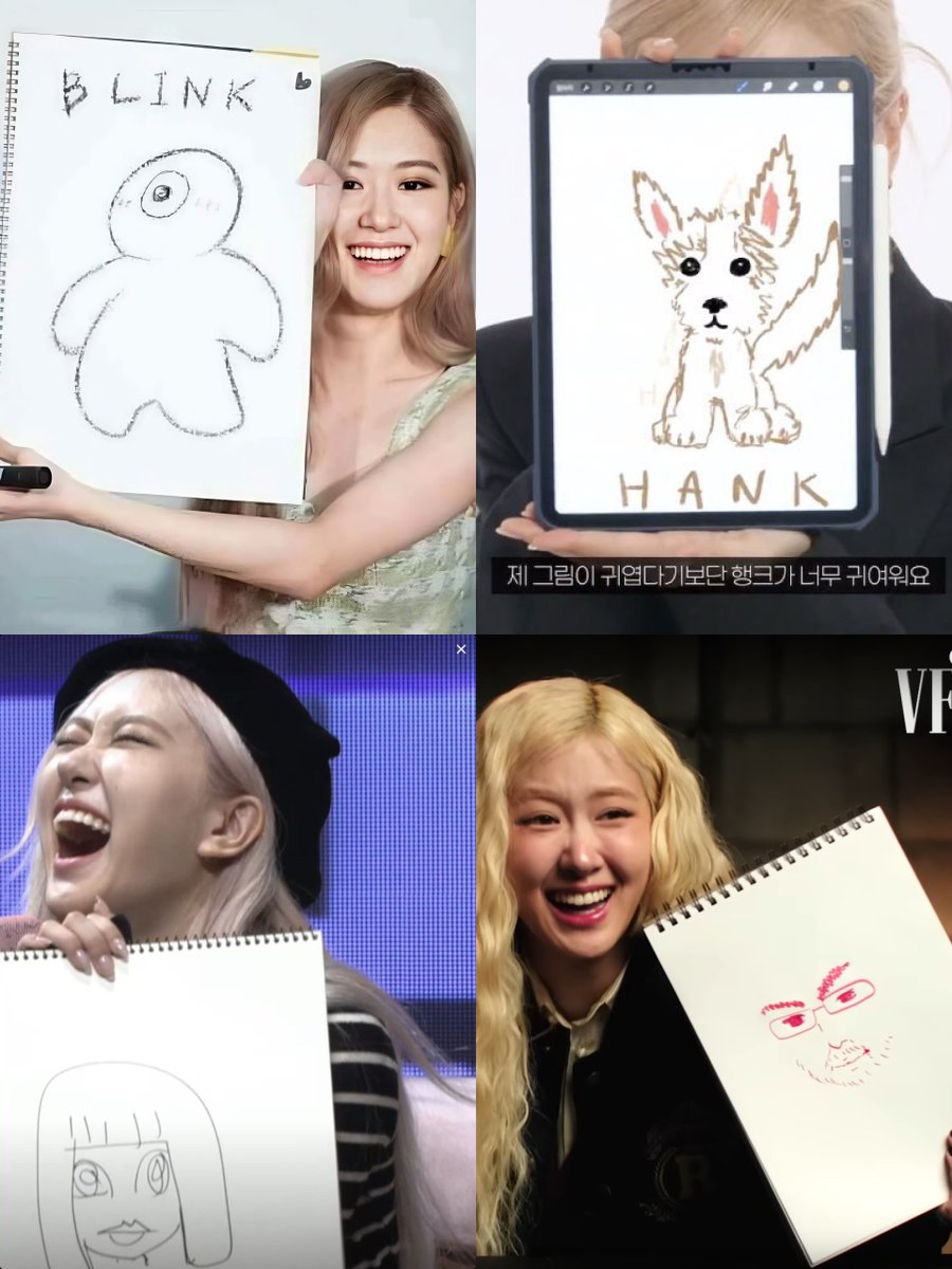 RosieJuxtaPosie's tweet photo. Rosé's drawings are the best 🙂😂 https://t.co/h4NHRqNE0u