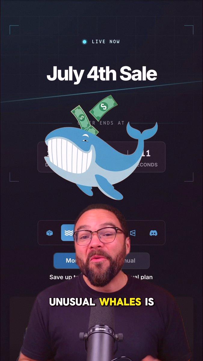KanuKawa's tweet photo. Unusual Whales is running a July 4th sale 🎉
Get up to 20% off.
We built tools to help you handle this market.
Join here: https://t.co/zXedPYBMqX https://t.co/9ZqFT2yLE6