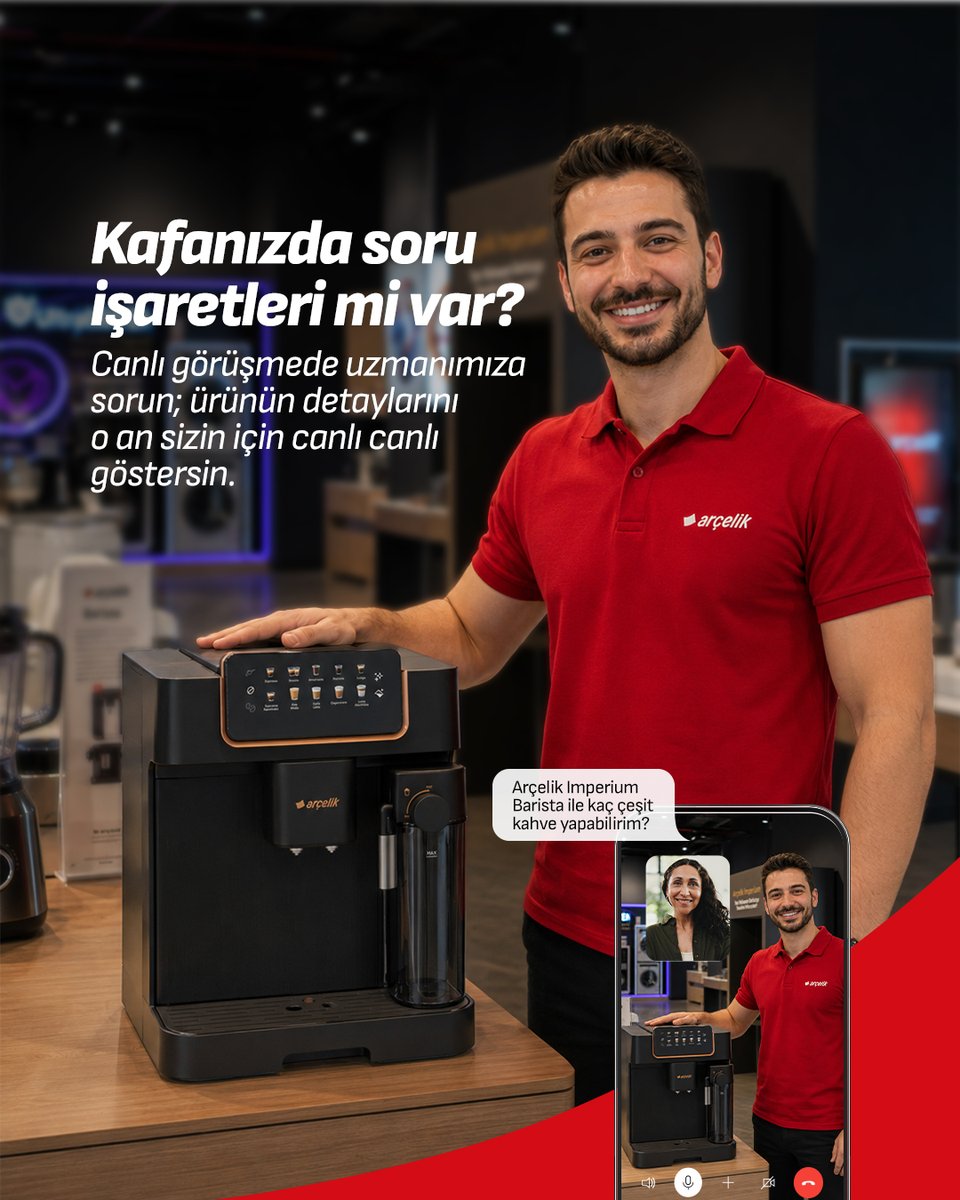 arcelik's tweet photo. Yeni bir ürün alırken aklınıza takılan her sorunun cevabı artık bir tık uzağınızda! 🤳🏻 Arçelik Online Uzman ile mağaza deneyimini evinize getiriyoruz. Canlı mağaza görüşmesine bağlanabilir, ürünleri yakından inceleyebilir ve merak ettiğiniz tüm detayları uzmanlarımızdan anında öğrenebilirsiniz. 📞 Doğru ürünü seçmenin en kolay yolunu, evinizin konforunda keşfedin. ❤️