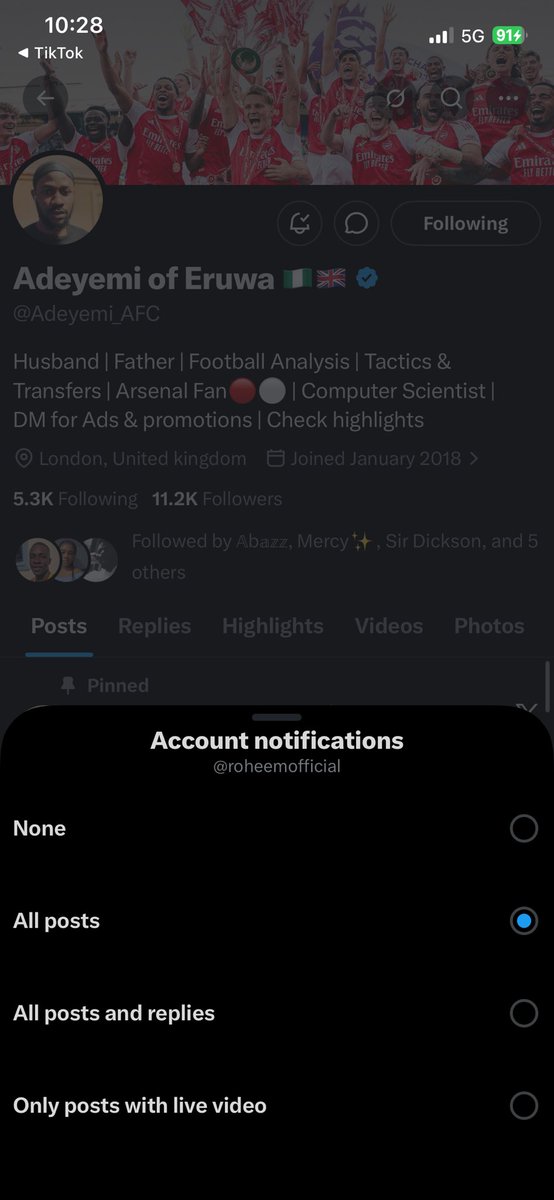 roheemofficial's tweet photo. @Akinde4486 @Adeyemi_AFC Following 👍🏽

Also likes &amp; RT 👍🏽

2006362285

KUDA Bank  // ABDULWASII A.

God will continue to bless and enrich you sir @Akinde4486 🙏🏼

. https://t.co/BY1bzYWhiU
