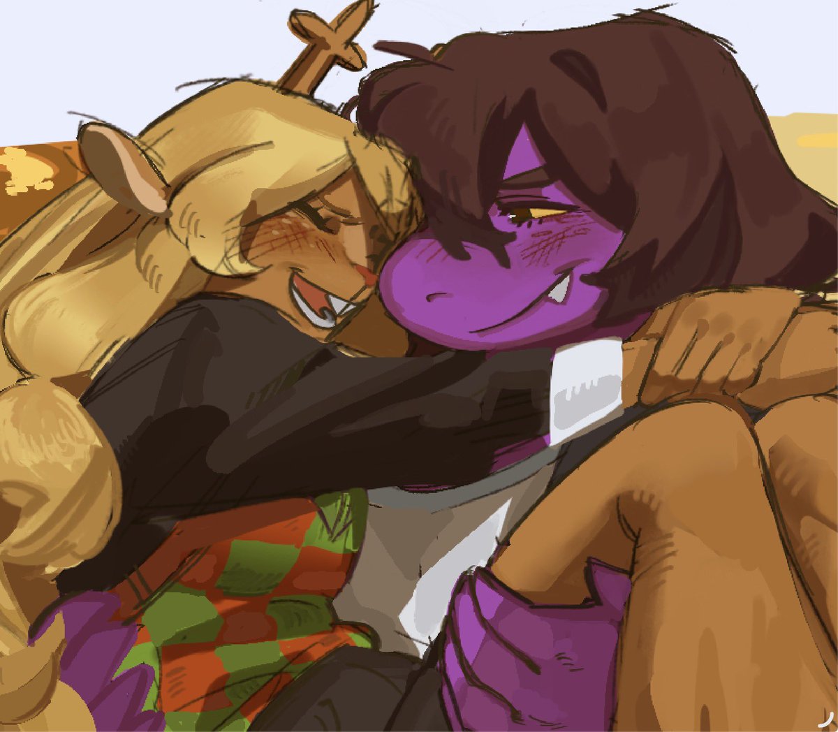 AJ_CEENT's tweet photo. People say she’s bad but they don’t see the way she is with me #DELTARUNE #suselle https://t.co/FGCRgKSQpH