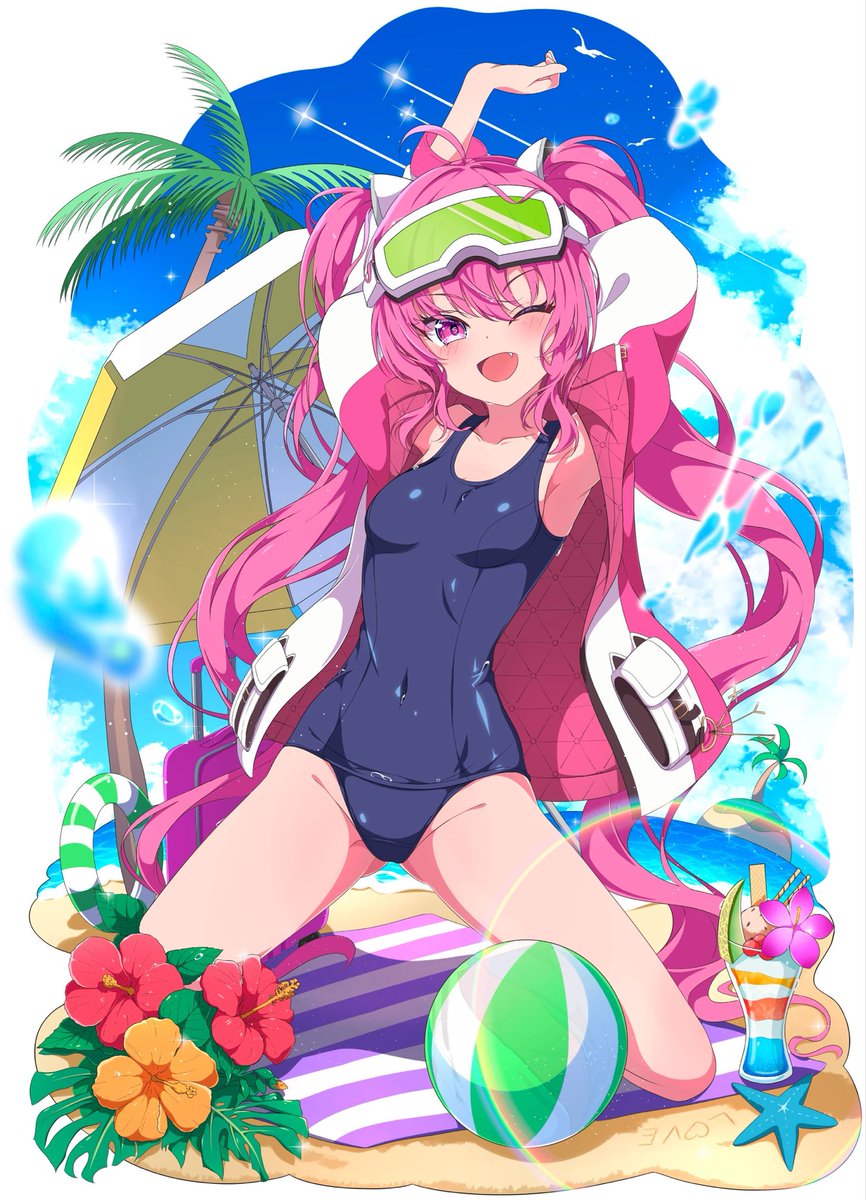 Lida_2617's tweet photo. 🌊🫧🏖🌴グレイス🌴🏖🫧🌊#sdvx_art https://t.co/NAVmwHsb4a