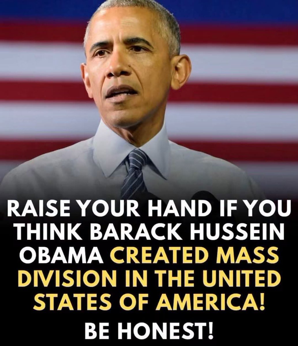 masterminds76's tweet photo. From race-baiting to pitting Americans against each other for years - the “unifier" who divided us more than anyone.

Be honest: Did Barack Obama create massive division in the United States?

A. Yes
B. No https://t.co/C6c46wP5xf