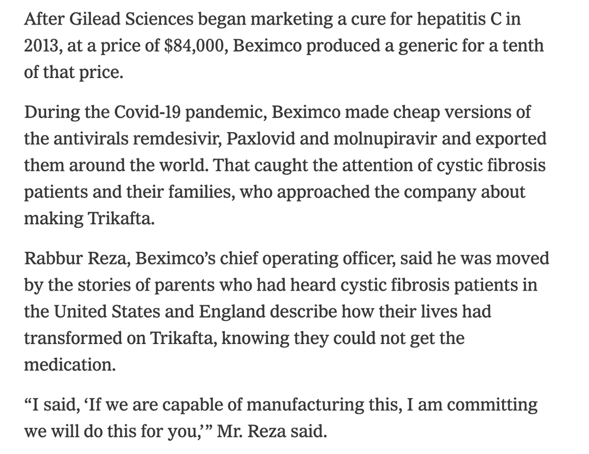 joyclee's tweet photo. Wow this is incredible. What a fascinating and life changing loophole in pharmaceutical manufacturing https://t.co/Hg6kucNcot