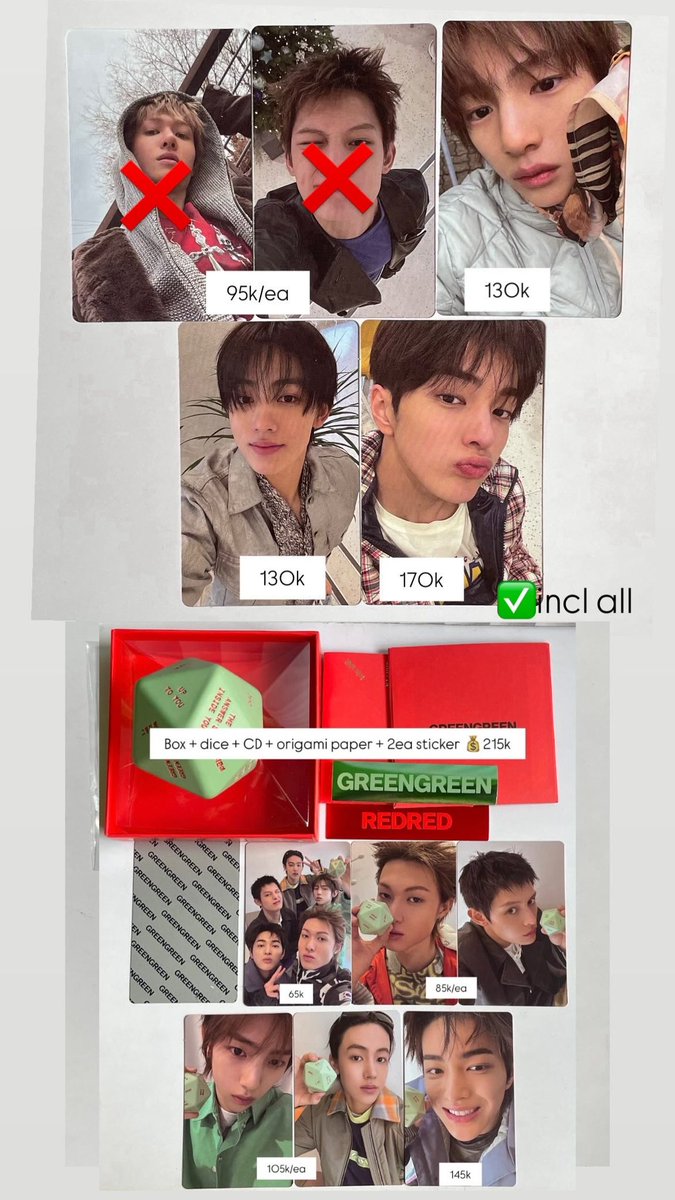 kroomthings's tweet photo. #wts abb cortis green green 
Photocard POB Weverse 
Dice ver sharing pc

✅ incl all 
📍 Medan https://t.co/6uXpME5urU