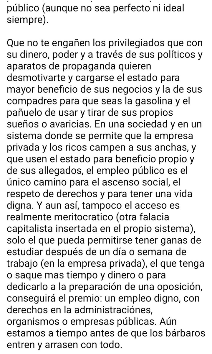 achecacampos's tweet photo. EN ESPAÑA LA EMPRESA PRIVADA TE TRATA PEOR Y TE PAGA MENOS QUE LA EMPRESA PÚBLICA https://t.co/EsBvrQzHbR
