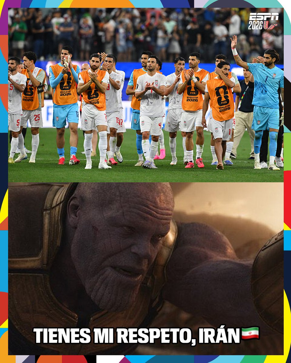 ESPNDeportes's tweet photo. Todos al ver como Irán luchó por conseguir la victoria.🇮🇷⚽️😤 https://t.co/R3gQT4U2iJ