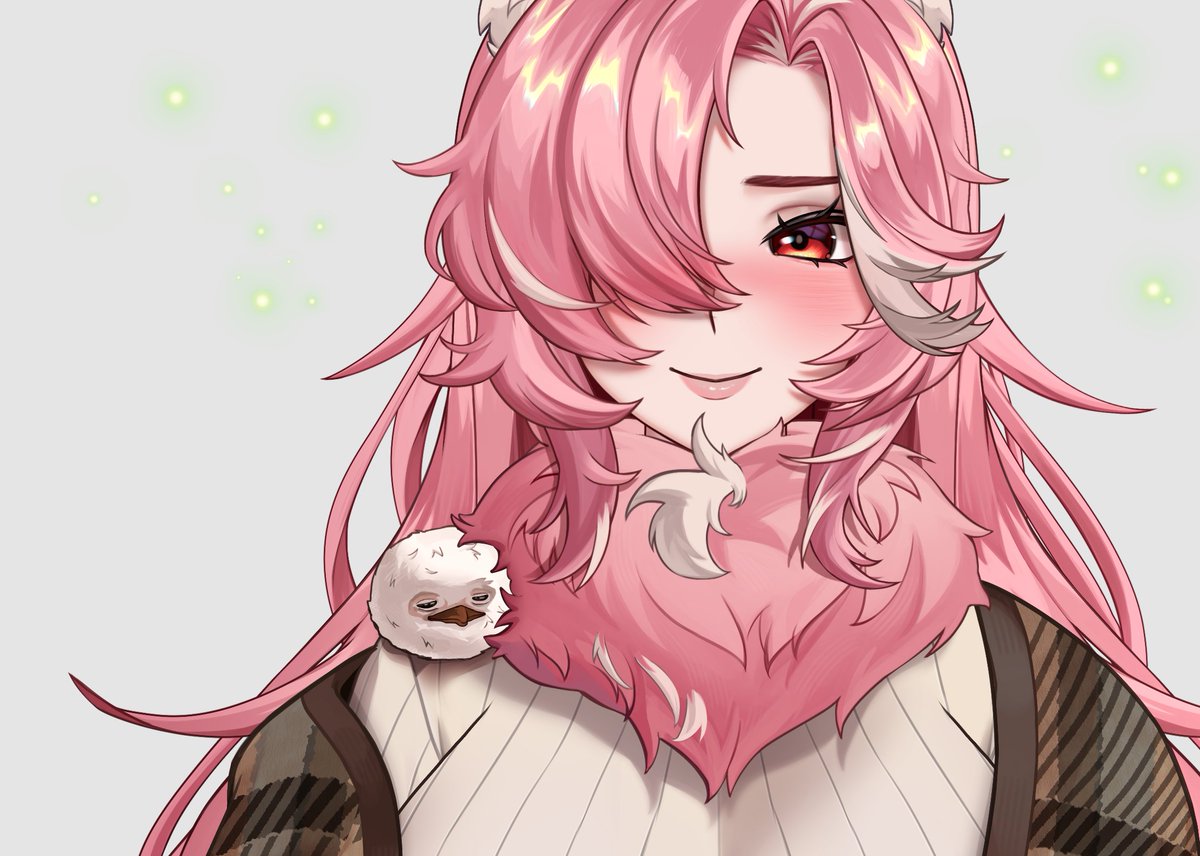 eunriie0's tweet photo. vtuber model wip!!
please look at this creature i drew, will you pet it? will you read it a bed time story? will you hide it under your fluffy neck fluff during the cold winter? https://t.co/taqGDwTLvY