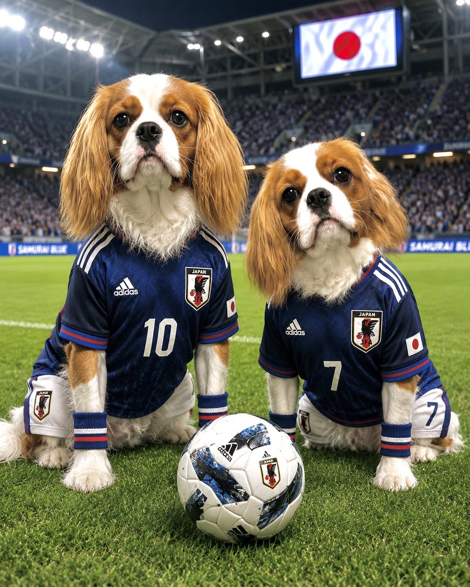 jboy3104's tweet photo. 頑張れ❗️日本🇯🇵‼️
可愛いでしょ🐶💕🐶💕

#キャバリアキングチャールズスパニエル
#姉弟 https://t.co/eKDSLmUuNG