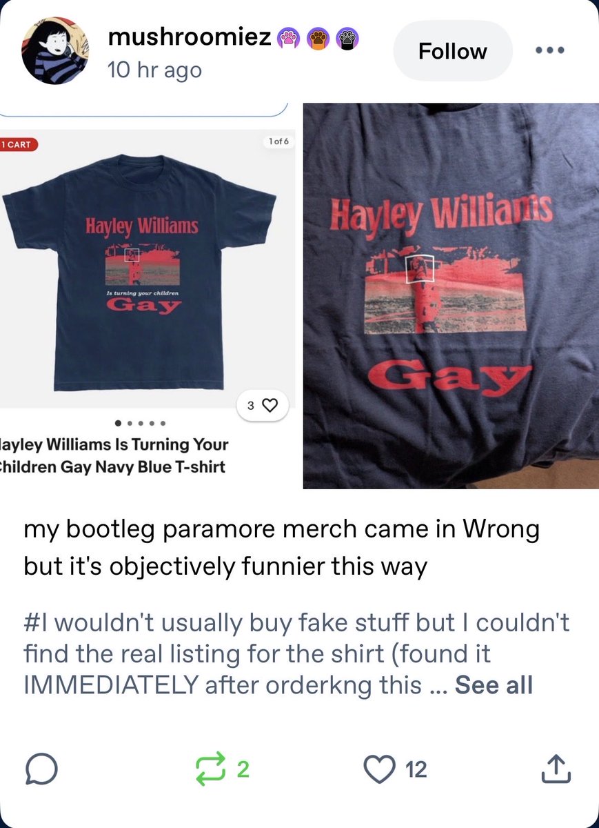 missparamourr's tweet photo. hayley williams gay 😭😭 https://t.co/zFfszJkfIF