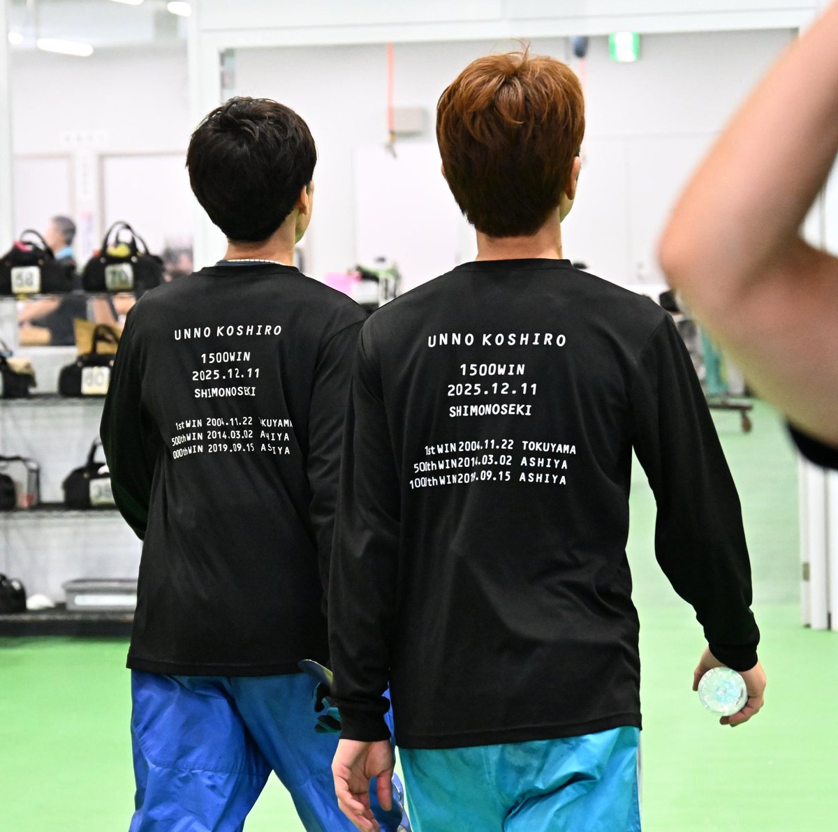 海野康志郎選手✨池田浩二選手✨ お揃いTシャツ? 【本日5日目=準優勝 