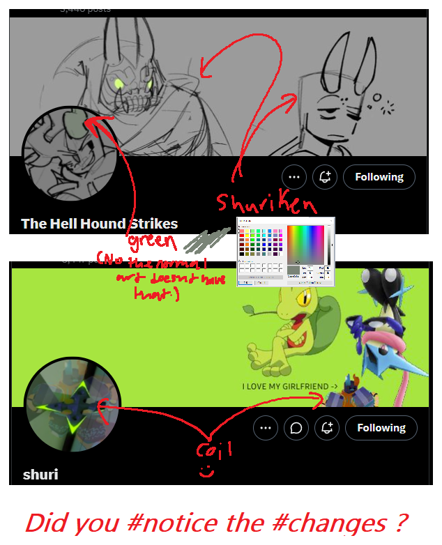 venomshannk's tweet photo. did you guys #notice the #changes on their profiles after they confessed to each other? https://t.co/pgReLVPs3a
