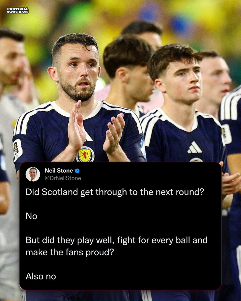 AwayDaysFB's tweet photo. Scotland's World Cup summed up 😅 https://t.co/cuF6jQIWgM