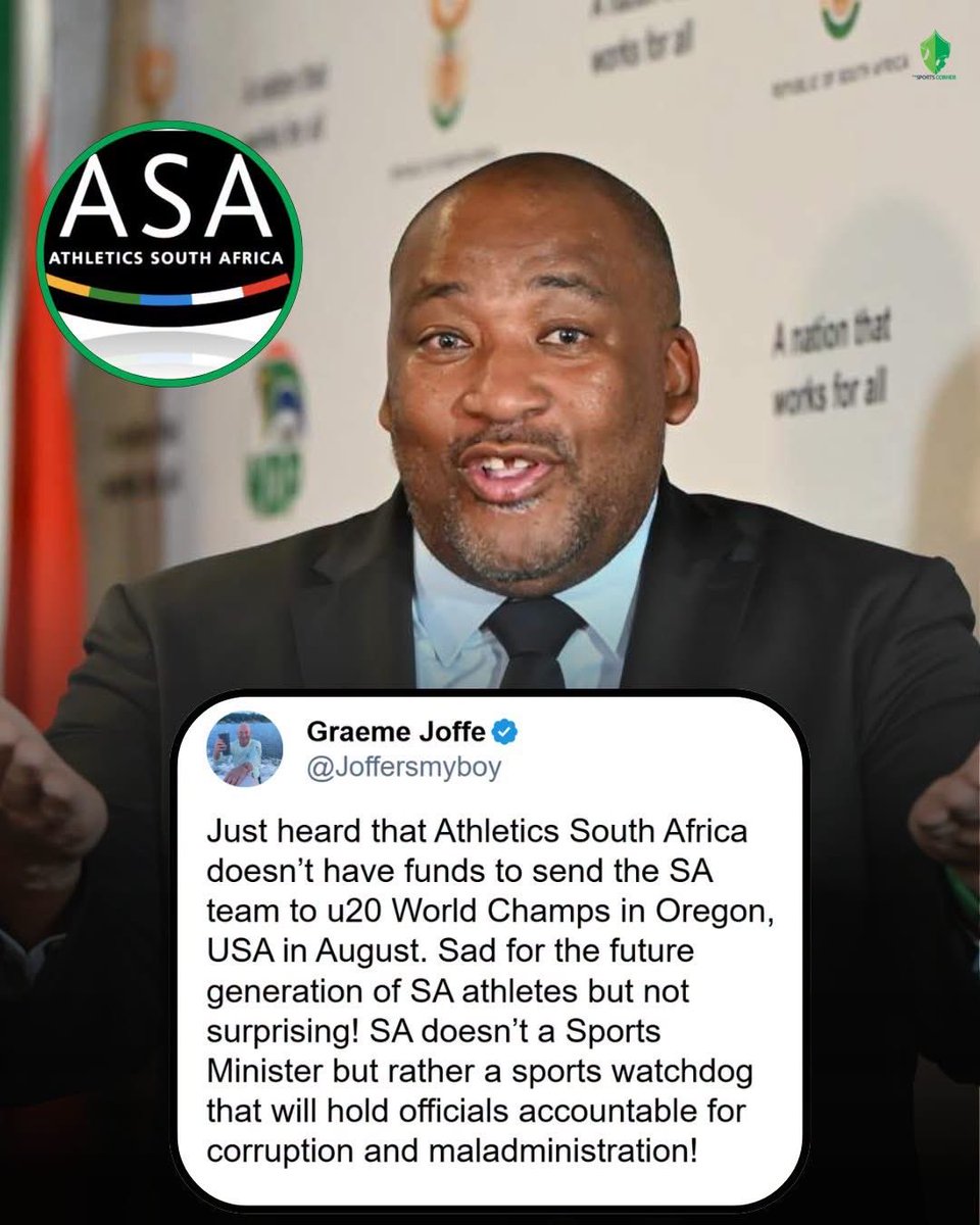 Incorrect_Mamma's tweet photo. I have been on a x-hiatus for a year (or two) to save my soul, but made a return to see if anyone’s talking about the fact that ASA can’t send the u/20 athletics team to Oregon for the World Championships…

And, there’s almost nothing!!

Really Mzanzi?? 🇿🇦 

@Joffersmyboy https://t.co/7qzF1oCjla